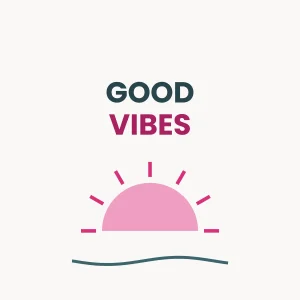 Good Vibes DTF Transfer Good Vibes typography DTF transfer artwork