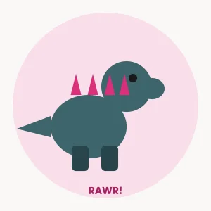 Kids Dinosaur DTF Transfer Kids dinosaur DTF transfer artwork