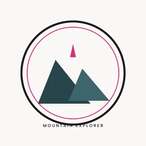 Mountain Explorer DTF Transfer Mountain explorer badge DTF transfer artwork