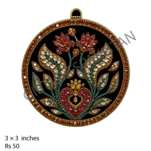 Floral Mandala UV DTF Cosmetic Sticker Floral mandala UV DTF sticker design for cosmetic branding
