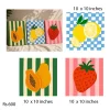Lemon and strawberry pattern UV DTF sticker pack design