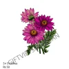 Purple daisy bouquet UV DTF sticker design for tumblers