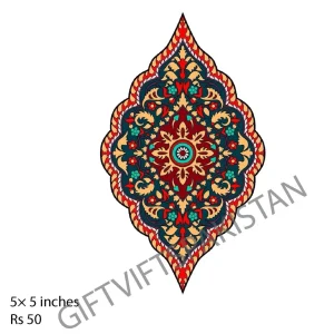 Ornamental Medallion UV DTF Packaging Sticker Ornamental medallion pattern UV DTF sticker design for packaging