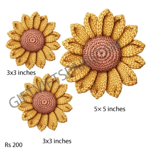 Sunflower Pair UV DTF Mug Sticker Pair of sunflowers UV DTF sticker design for mugs