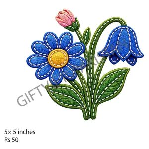 Blue Bellflowers UV DTF Mug Sticker Blue bellflowers UV DTF sticker design for mugs